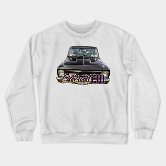 1967 Chevrolet C10 Stepside Pickup Truck Crewneck Sweatshirt by Gestalt Imagery